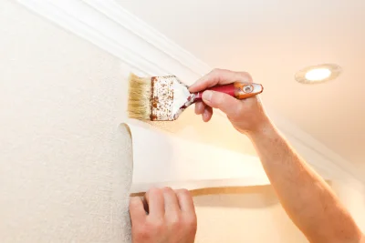 Pose de papier peint à Scheibenhard — revêtements muraux et toiles de verre